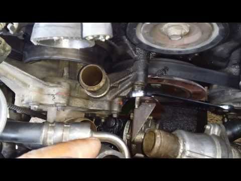 Removing a water pump on a 2001 Lincoln ls