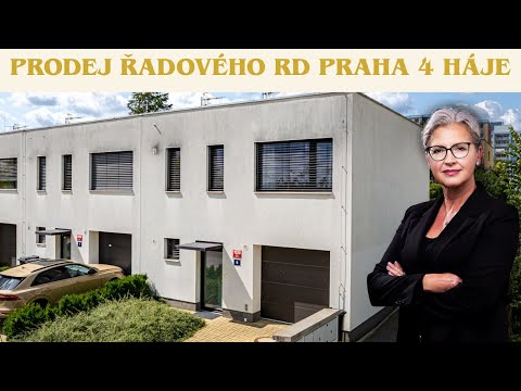 Video Řadový rodinný dům  klidné bydlení s výbornou dostupností v Praze  Hájích.
