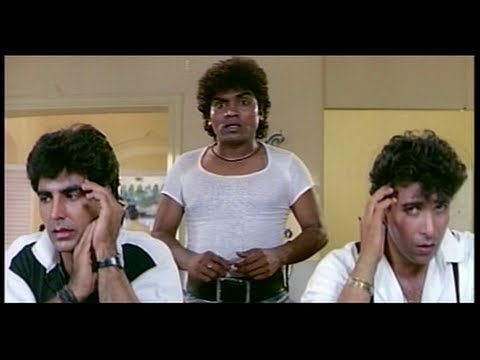 Johnny Lever comes to the Police Station to Meet Shakti Kapoor (Khiladi)