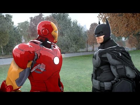 iron man - The battle between Batman and Iron Man takes place in Grand Theft Auto IV Script by JulioNIB: http://gtaxscripting.blogspot.com/ All mods are available at ht...