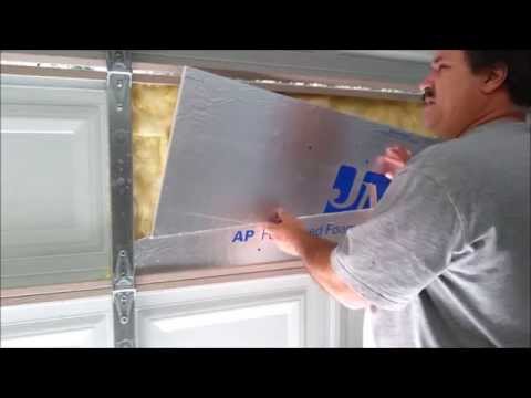 how to insulate garage door