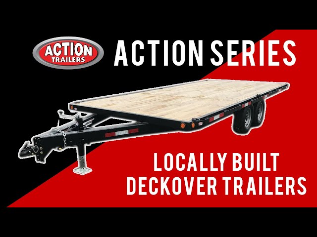ACTION SERIES 102″ X 18″ TANDEM AXLE FLAT BED DECKOVER in Cargo & Utility Trailers in London