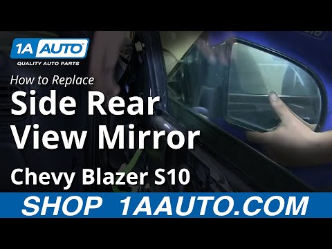 How To Install Replace 2 Door Side Rear View Mirror Chevy S10 Blazer GMC Jimmy