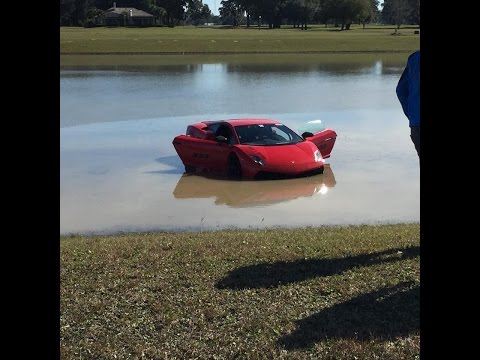 2000+HP Lamborghini Crashes Into Lake Angle #2
