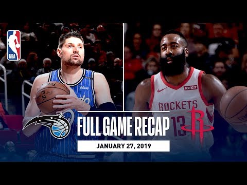 Video: Full Game Recap: Magic vs Rockets | Harden Drops 40 In CP3's Return