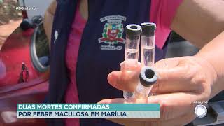 Duas mortes confirmadas em Marília por Febre Maculosa