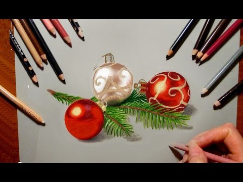 how to draw xmas decorations