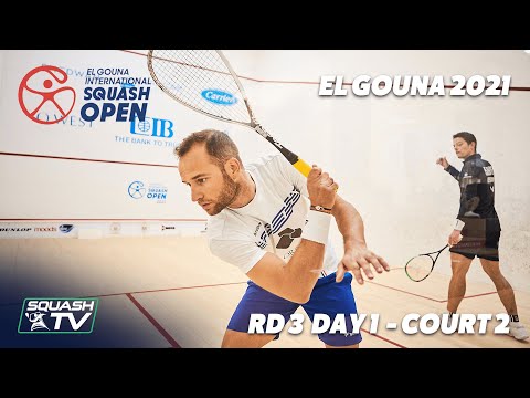 Live Squash: El Gouna 2021 - Rd 3 - Court 2 (Day 1)