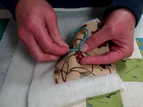 how to tie off a quilt