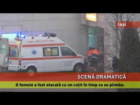 Femeie înjunghiată pe stradă, la Iași