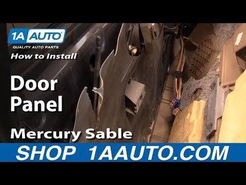 How To Install Replace Remove Door Panel Mercury Sable 00-05 1AAuto.com