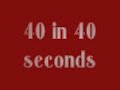 40 oz chug in 40 seconds