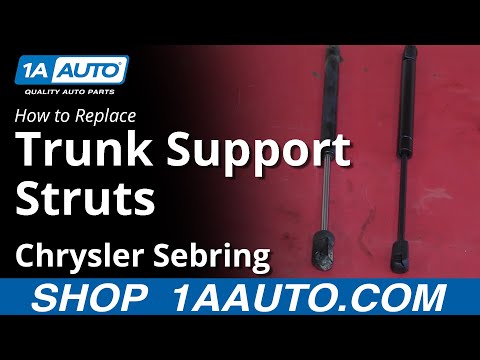 How To Install Replace Fix Sagging Trunk Lid Support Struts 2001-06 Chrysler Sebring