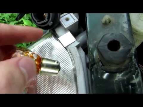 How to replace singal light. Mazda 323f signal light replacement.