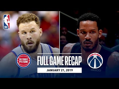 Video: Full Game Recap: Pistons vs Wizards | Ariza & Porter Jr. Lead Washington