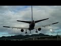 757 landing in St. Maarten