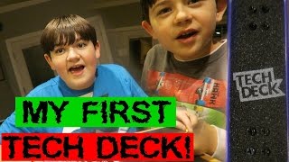 MY FIRST TECH DECK SKATEBOARD!