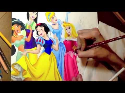 how to draw disney princesses