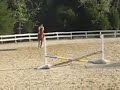 Twister and Missy jumping bareback