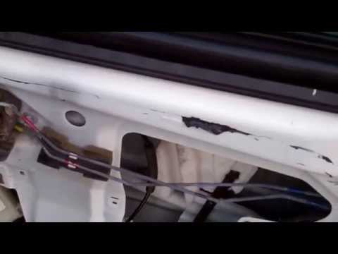 Replace Door Window Broken Glass on 2002 Buick LeSabre RR Window Regulator Motor Door Panels Pt.2