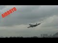 Cathay Pacific Boeing 747 landing Hong Kong Kai Tak Airport 香港  启德机场