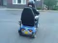 Jasper op scootmobiel Jasper op scootmobiel