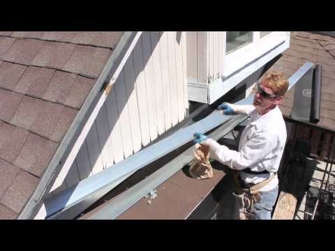 how to attach roof flashing