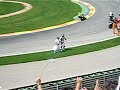 Ruben encenciendo la traca en el circuito de Cheste tras la segunda manda de Superbikes