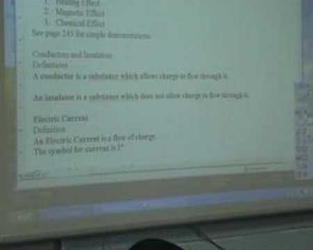 Effects of an Electric Current
