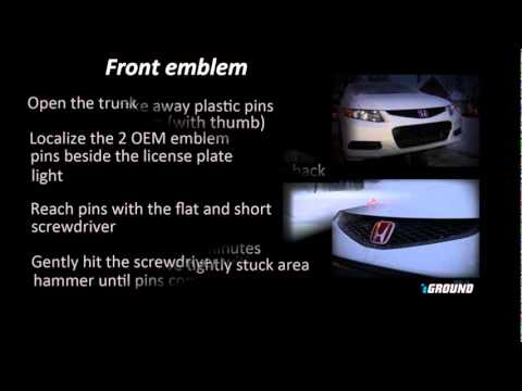 DIY – JDM Emblem Honda CIVIC 2012 remove/install