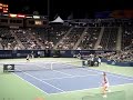 Ana Ivanovic losing a point to Ashley Harkleroad Ana Ivanovic losing a point to Ashley Harkleroad