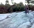 bike jump half flipp