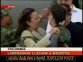 LIBERADA INGRID BETANCOURT  LLEGA A BOGOTA