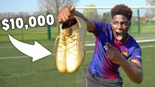 I Got LIONEL MESSI 's $10,000 GOLDEN FOOTBALL Boots!
