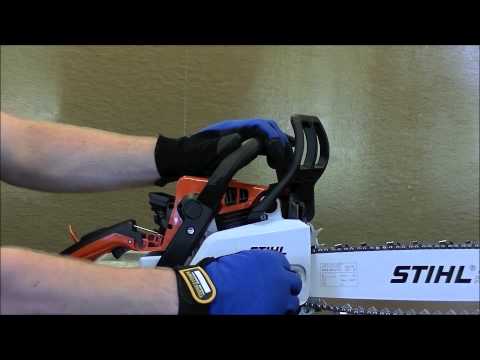 how to fit chainsaw chain