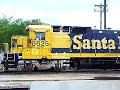 Two BNSF units switch tracks in the North La Crosse yard Two BNSF units switch tracks in the North La Crosse yard