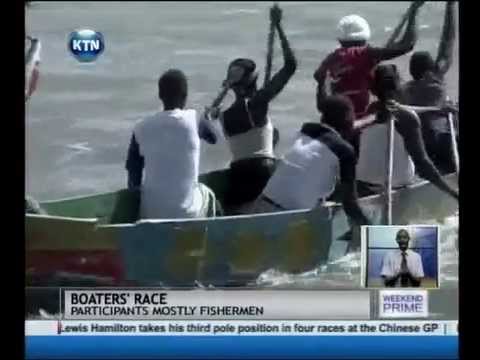 Boaters' race for fishermen in Kisumu over easter Boaters' race for fishermen in Kisumu over easter