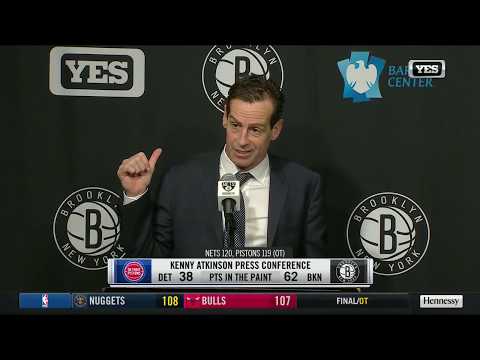 Video: Kenny Atkinson on Nets' 120-119 OT victory vs. Pistons