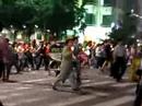 Crazy protesting in downtown Seoul