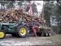 videos de 拖拉机视频,  videos showing zetor 25a 1956 unloading firewoods