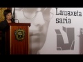 Lauaxeta saria jaso du Gerediagak. Elkarteko presidenteak eskerron berbak izan ditu urteetan elkartean lan egin edota elkarteari lagundu dioten guztientzat Bizkaiko Foru Aldundiak Lauaxeta Saria emateko antolatu duen ekitaldian.