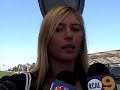 elie seckbach the embedded nba correspondent interviews maria sharapova at the east west bank classic in carson ca.
