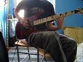 been playing 20 months nearlyerr do mind the gay scream at the startsorry about that lolused a marshall mg100 hdfx and my axe is a jackson dk2m..err.yeah enjoy =]