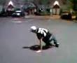 freaking awesome breakdancing on a mcdonald parking