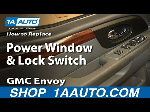 How To install Replace Power WIndow and Lock Switch 2002-09 GMC Envoy and XL XUV