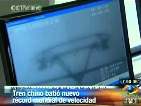 Un tren chino batió un récord mundial al transitar a 416 km/h