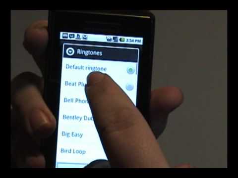 how to set ringtones for contacts on droid x