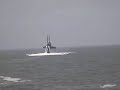Submarine popping up