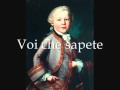 Voi che sapete - Three views of Cherubino's aria from The Marriage of Figaro by Mozart