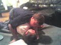 Fenn and Nick Wrestle